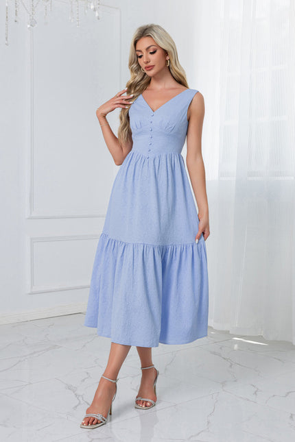 Robe Midi Manches Bouffantes - gallery 5