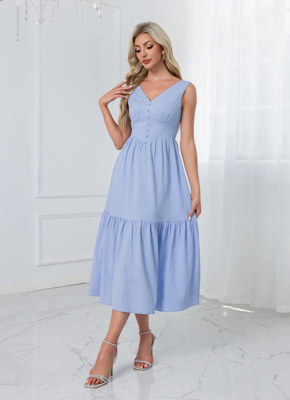 Robe Midi Manches Bouffantes - gallery 5