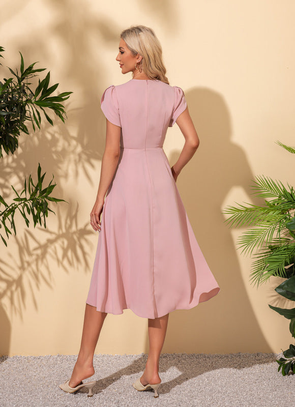 Robe Midi Noire Ajourée - gallery 4