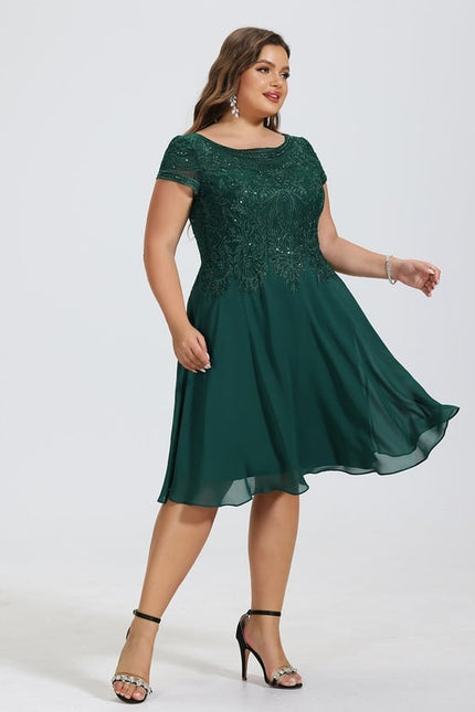 Robe Midi Grise Éclatante - gallery 9