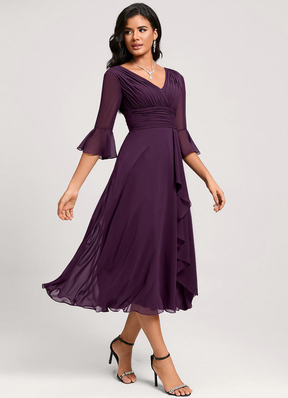 Midi Robe De Cocktail Pour Mariage Chic - gallery 4