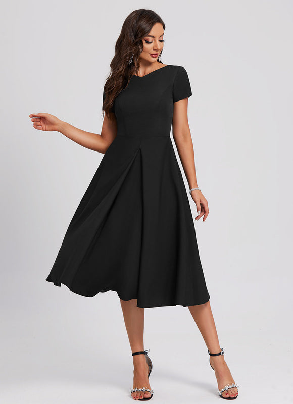 Robe Midi Charme Noir - gallery 3
