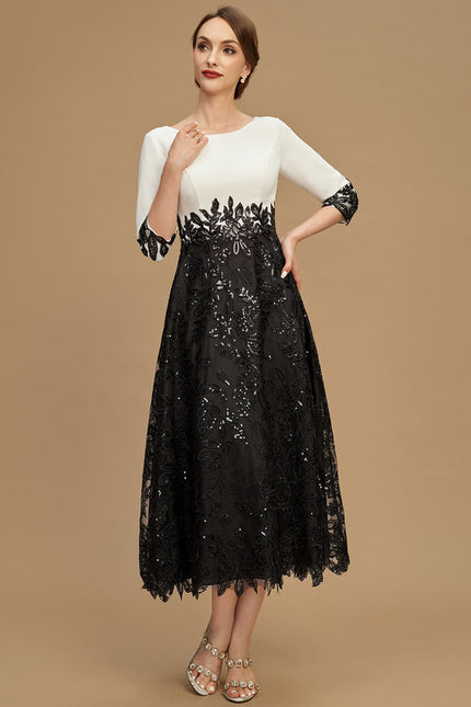 Robe Midi Manche 3 4 - gallery 5