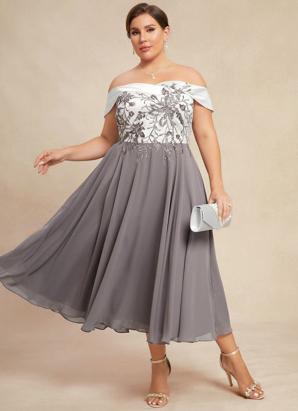 Robe Midi Aube Satinée - gallery 7