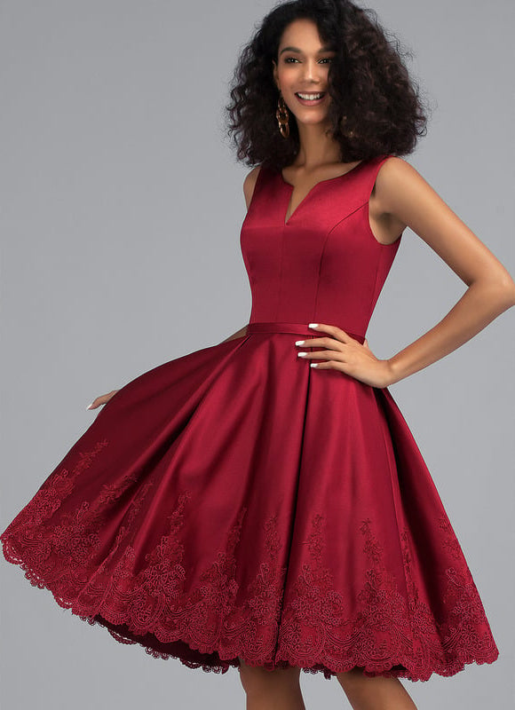 Robe Midi Bordeaux Élégante