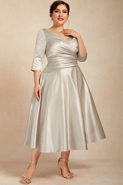 Robe Midi Satinée Éclipse - gallery 9