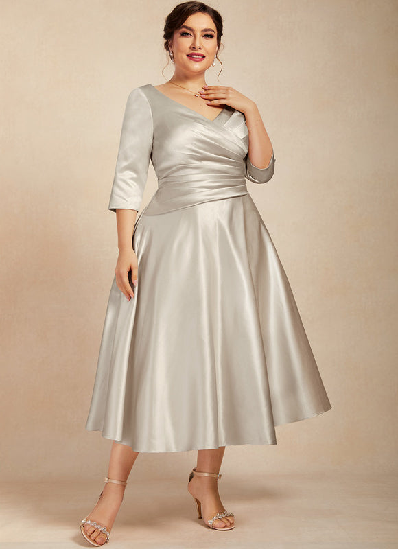 Robe Midi Satinée Éclipse - gallery 9