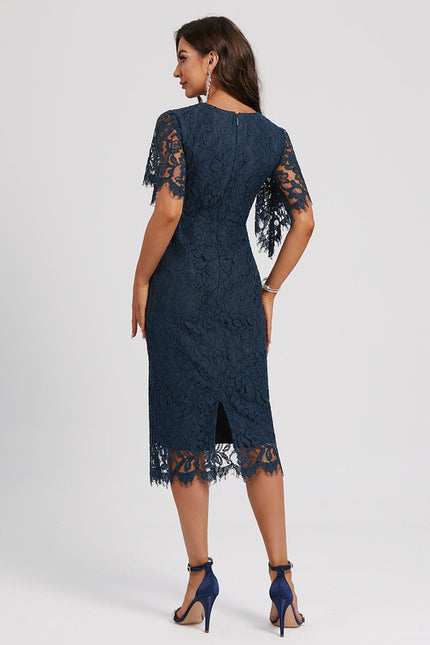 Robe Midi Dentelle Sophistiquée - gallery 5