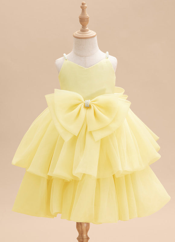 Robe Midi Jaune Volante - gallery 2