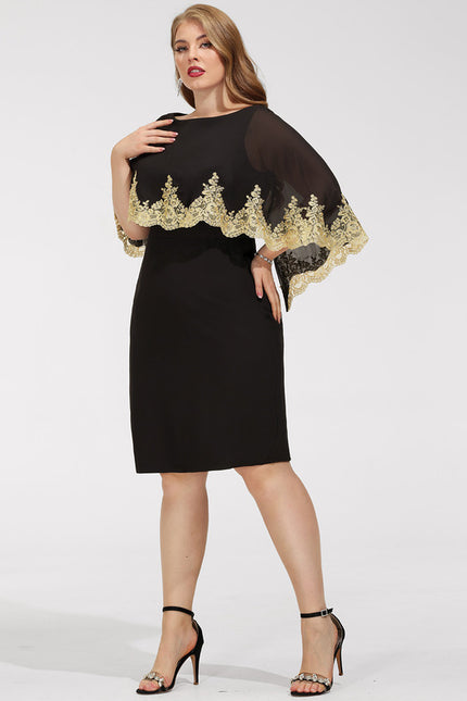 Robe Midi Ajustée Noire - gallery 8