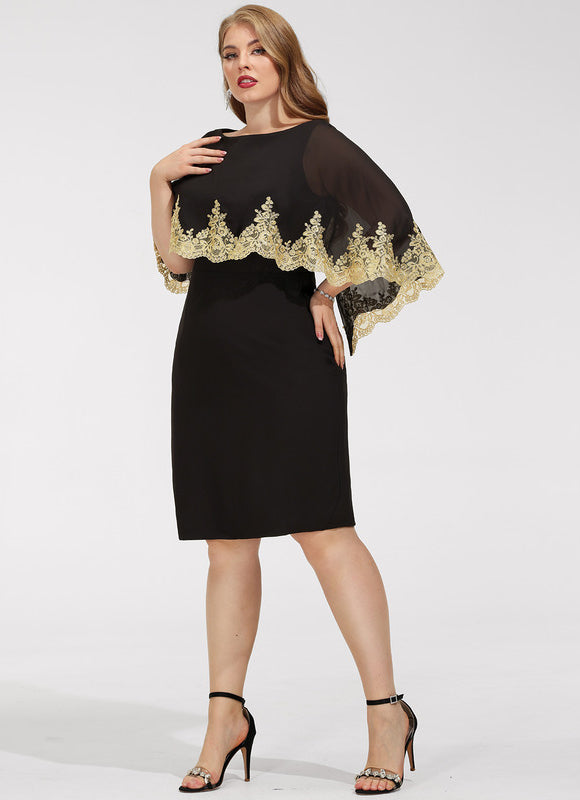 Robe Midi Ajustée Noire - gallery 8