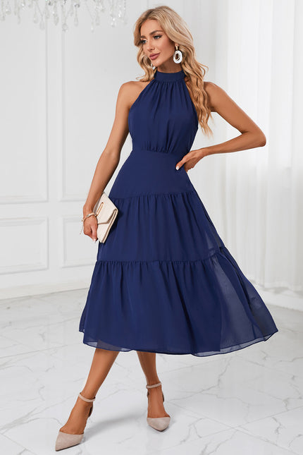 Robe Midi Chiffon Trapèze
