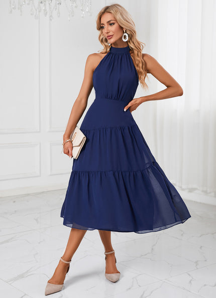 Robe Midi Chiffon Trapèze