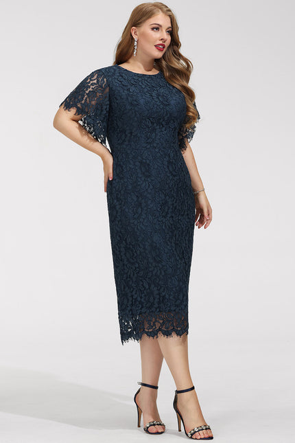 Robe Midi Dentelle Sophistiquée - gallery 8