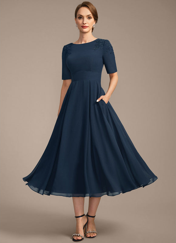 Robe Midi Marine Chic - gallery 3