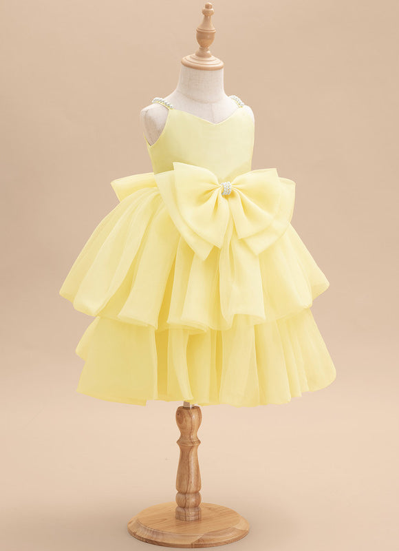 Robe Midi Jaune Volante - gallery 1
