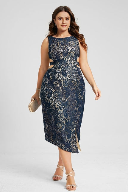 Robe Midi Nuit Dorée - gallery 7