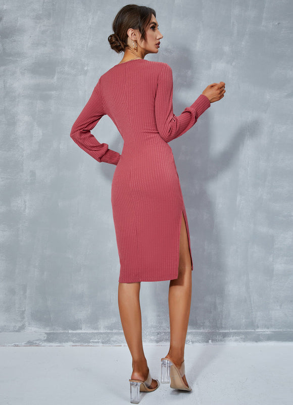 Robe Midi Moulante Texturée - gallery 3