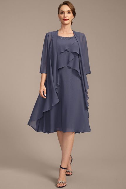 Robe Midi Mousseline Drapée
