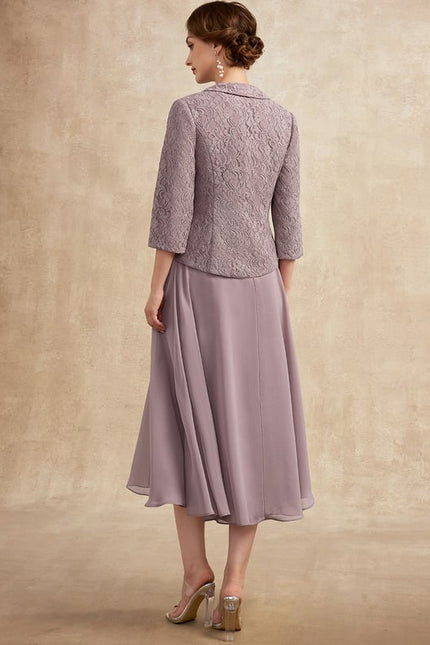 Robe Midi Flottante Lavande - gallery 7