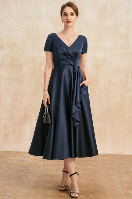 Robe Midi Satinée Viscose