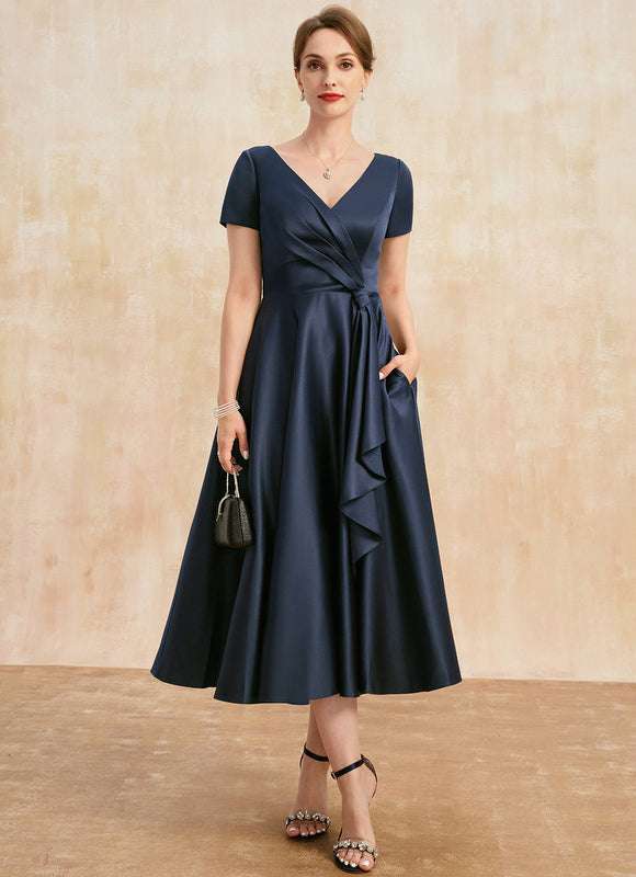 Robe Midi Satinée Viscose