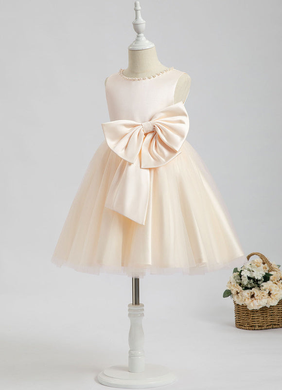Robe Midi Satinée Écrue - gallery 5
