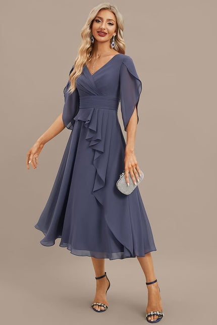 Robe Midi Fluide Élégante