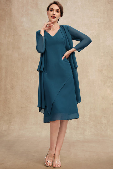 Robe Midi Sérénité Turquoise - gallery 1