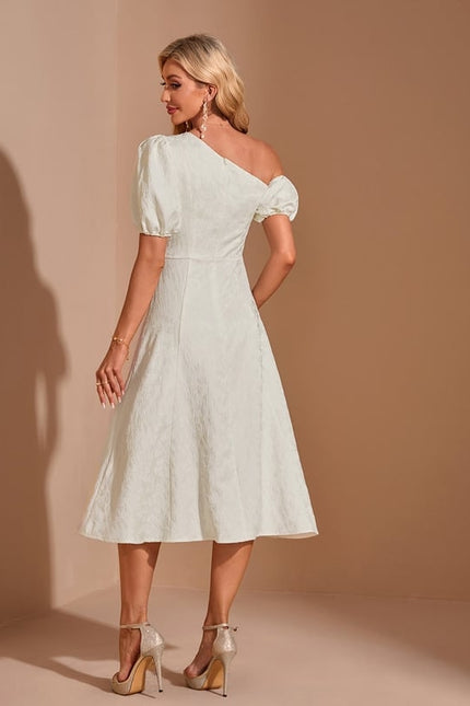 Robe Midi Chandelle Épure - gallery 1