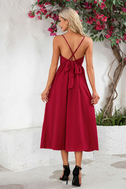 Robe Midi Élégance Rubis Éthérée - gallery 2