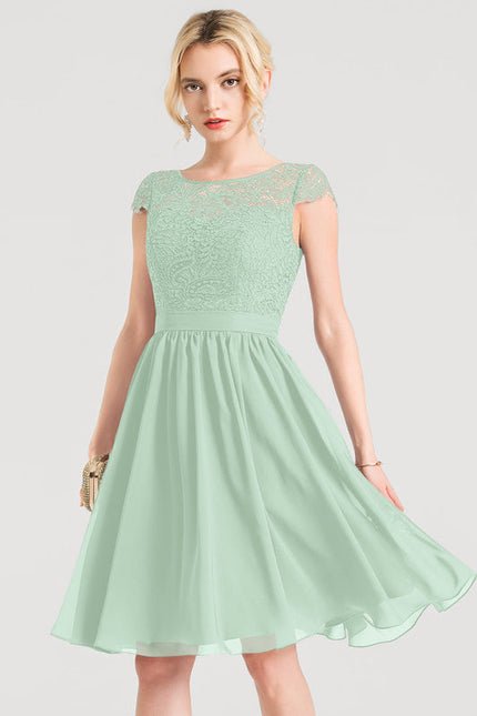 Robe Midi Élegante Bordeaux - gallery 9