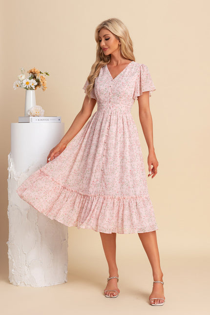 Robe Midi Florale Vaporeuse - gallery 3