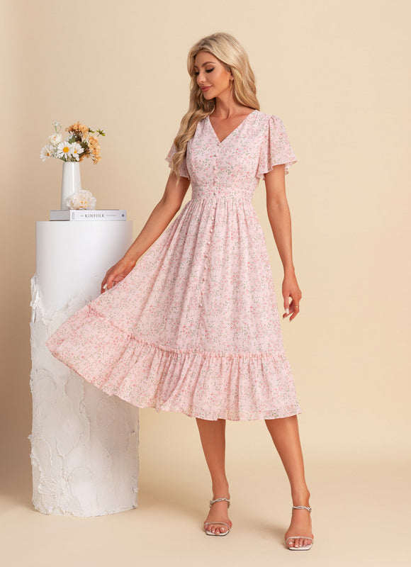 Robe Midi Florale Vaporeuse - gallery 3