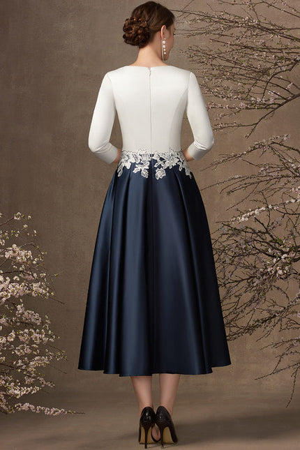 Robe Midi Mère Satinée - gallery 4