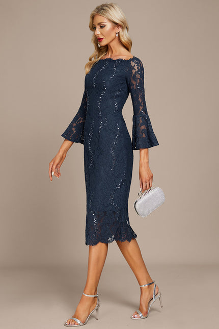 Robe Midi Dentelle Étoilée - gallery 4