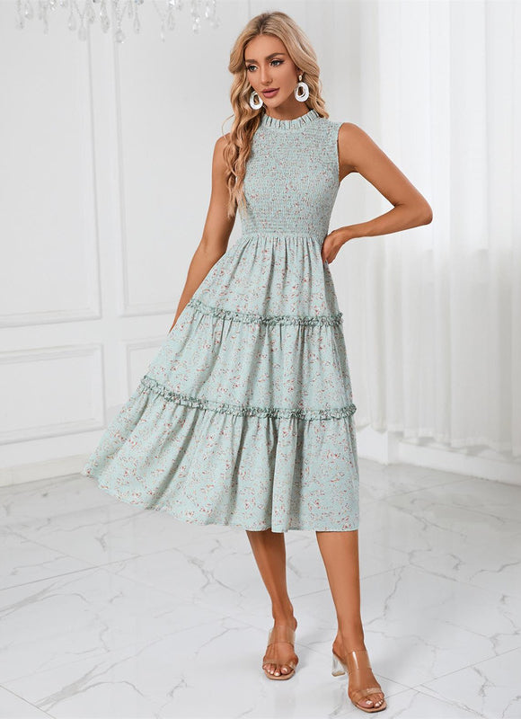 Robe Midi Midi Aquarelle - gallery 1