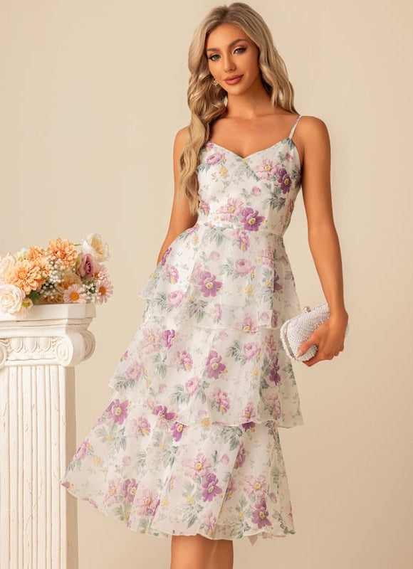 Robe Midi Cascade Florale - gallery 3