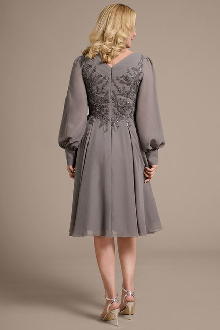 Midi Robe Fluide Habillée Pour Mariage - gallery 5