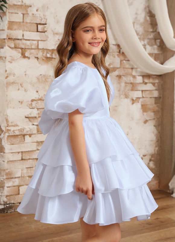 Robe Midi Satinée Volants - gallery 8