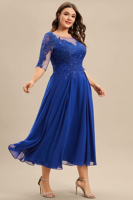 Robe Midi Azur Flottante - gallery 8
