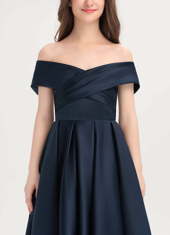 Robe Midi Nuit Céleste Satinée - gallery 4