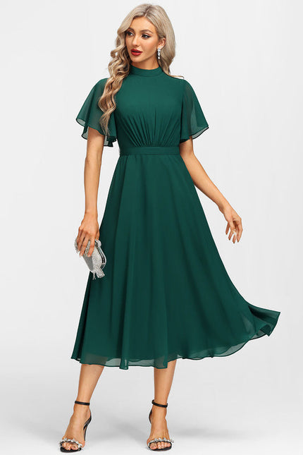 Robe Midi Élégance Émeraude