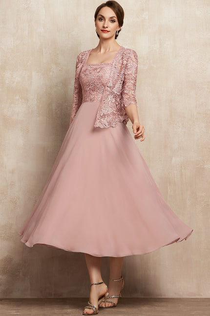 Robe Midi Rose Poudré - gallery 3