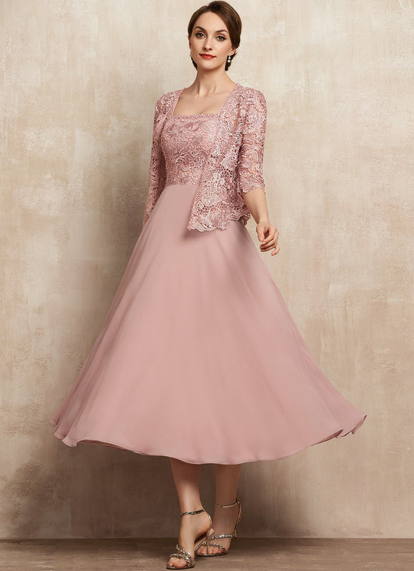 Robe Midi Rose Poudré - gallery 3