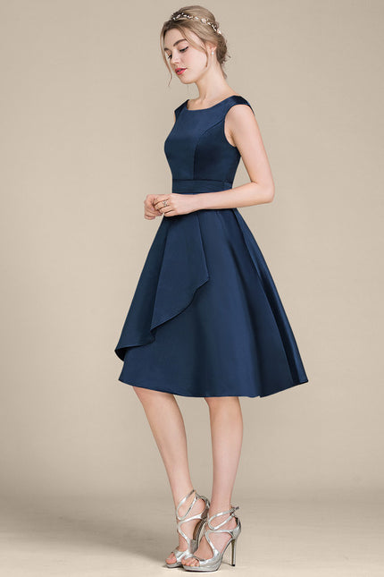Robe Midi Navy Élégance - gallery 7