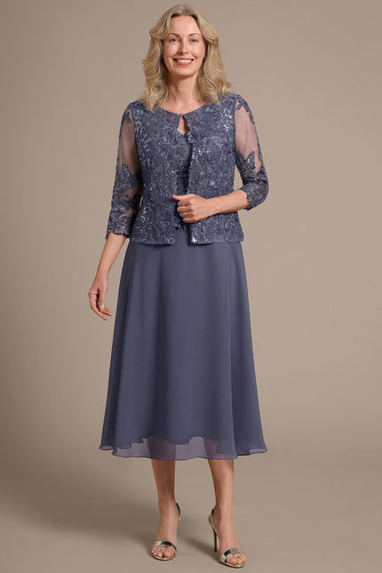 Robe Midi Manche 3 4 - gallery 2