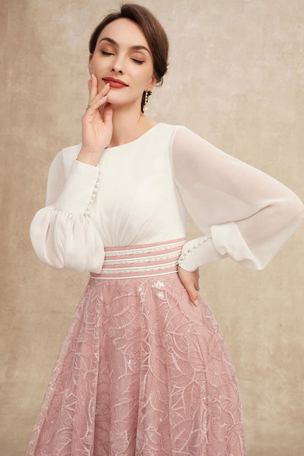 Robe Midi Fleurie Éclatante - gallery 1