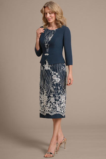 Midi Robe De Cérémonie Femme Chic - gallery 4