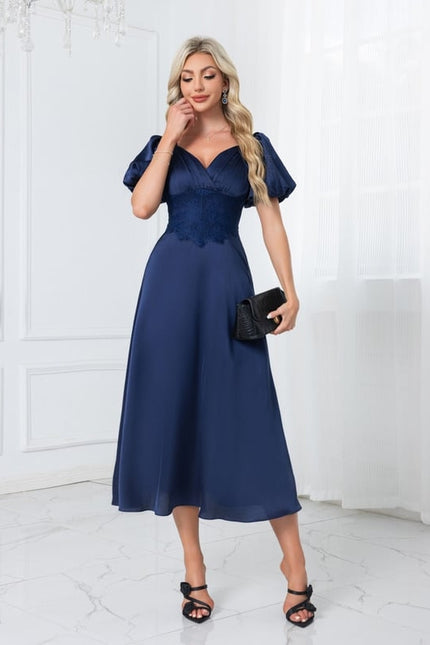 Robe Midi Bleu Marine
